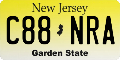 NJ license plate C88NRA