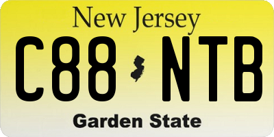 NJ license plate C88NTB