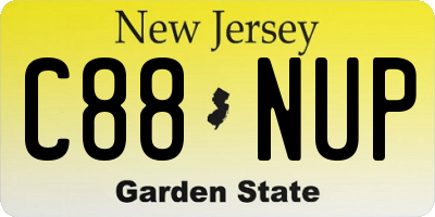 NJ license plate C88NUP