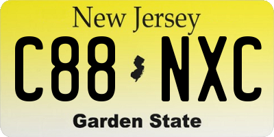 NJ license plate C88NXC