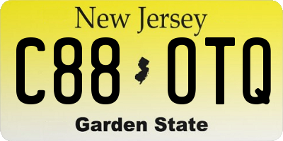 NJ license plate C88OTQ
