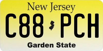 NJ license plate C88PCH