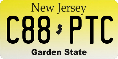 NJ license plate C88PTC