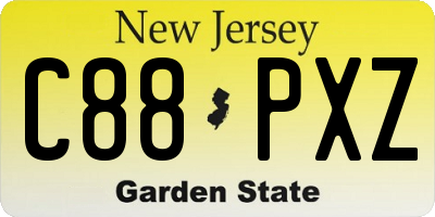 NJ license plate C88PXZ
