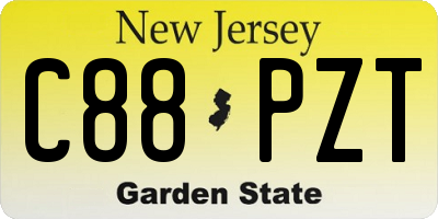 NJ license plate C88PZT