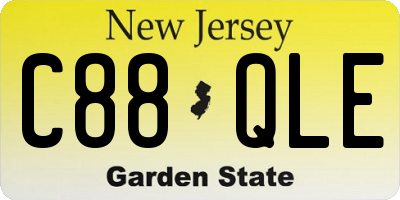 NJ license plate C88QLE