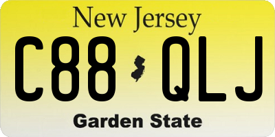 NJ license plate C88QLJ
