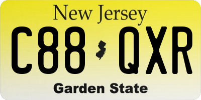 NJ license plate C88QXR