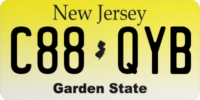 NJ license plate C88QYB
