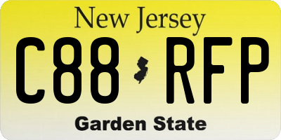NJ license plate C88RFP