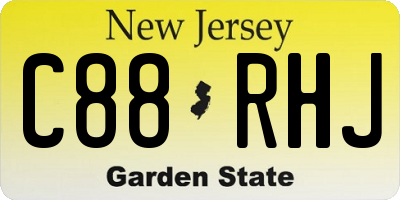 NJ license plate C88RHJ