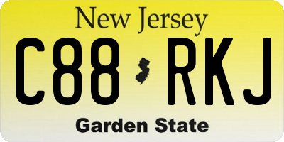 NJ license plate C88RKJ
