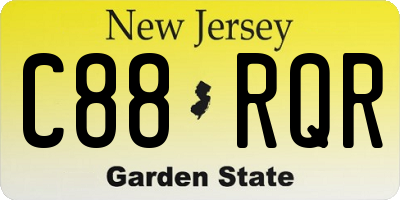 NJ license plate C88RQR