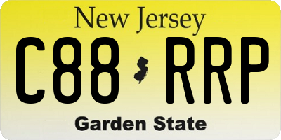 NJ license plate C88RRP