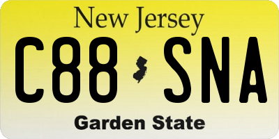 NJ license plate C88SNA