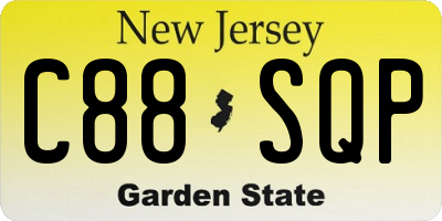 NJ license plate C88SQP