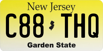 NJ license plate C88THQ