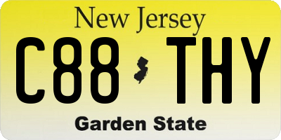 NJ license plate C88THY