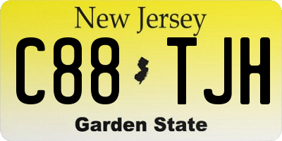 NJ license plate C88TJH