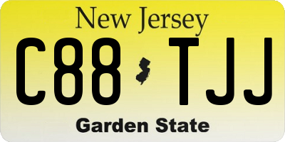 NJ license plate C88TJJ