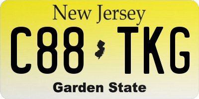 NJ license plate C88TKG