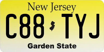 NJ license plate C88TYJ