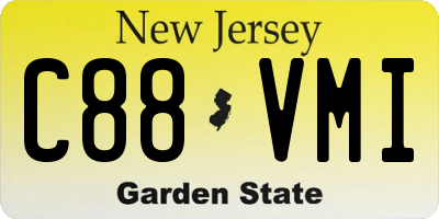 NJ license plate C88VMI