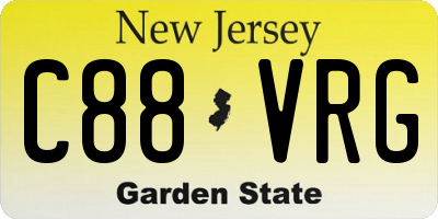 NJ license plate C88VRG