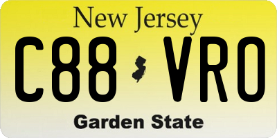 NJ license plate C88VRO