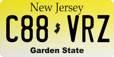 NJ license plate C88VRZ