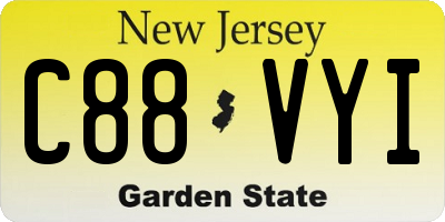 NJ license plate C88VYI