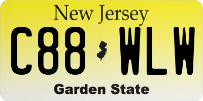NJ license plate C88WLW