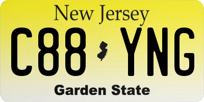 NJ license plate C88YNG
