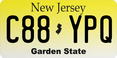 NJ license plate C88YPQ