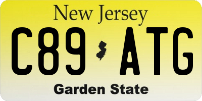 NJ license plate C89ATG