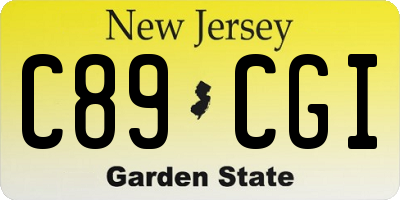 NJ license plate C89CGI