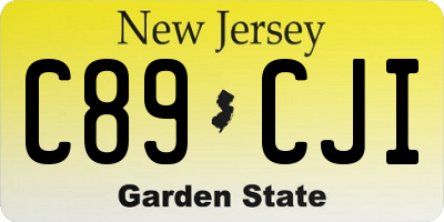 NJ license plate C89CJI