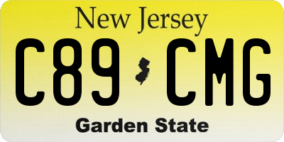 NJ license plate C89CMG