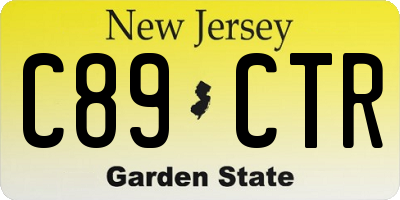 NJ license plate C89CTR