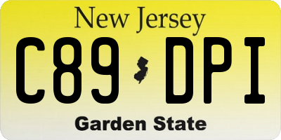 NJ license plate C89DPI