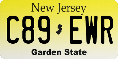 NJ license plate C89EWR