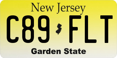 NJ license plate C89FLT