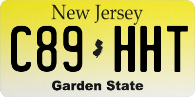 NJ license plate C89HHT