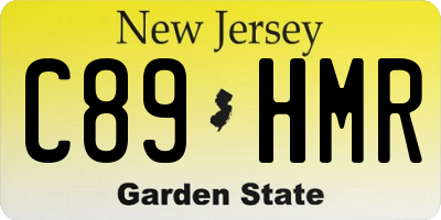NJ license plate C89HMR