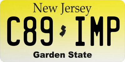 NJ license plate C89IMP