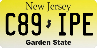 NJ license plate C89IPE