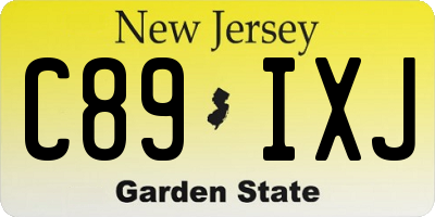 NJ license plate C89IXJ