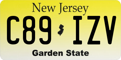 NJ license plate C89IZV