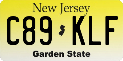 NJ license plate C89KLF