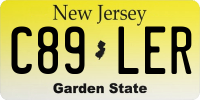 NJ license plate C89LER